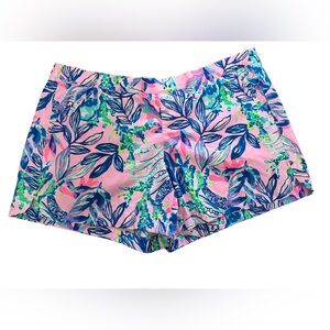 Lilly Pulitzer Just A Lil Jelly OCEAN VIEW SHORTS Lilac Rose Pull-On 5” MINT